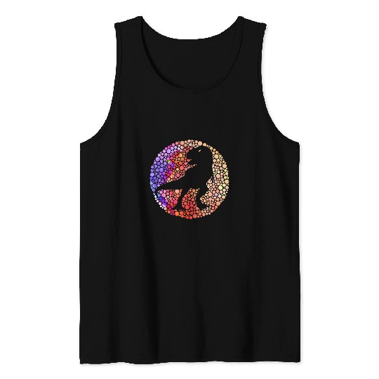 Dinosaur Pet Dot Dinosaur T rexs Lover In Polka Dots International Dot Day Tank Tops