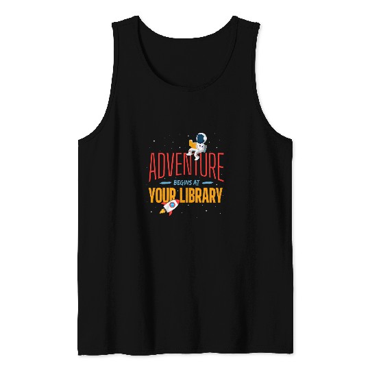 Book Fun Adventure Begins At Your Library Summer Reading Program 0011 Tank Tops