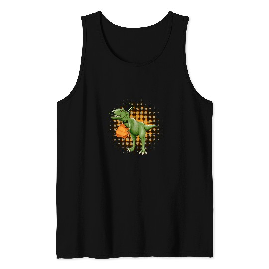 Dinosaur Pet Gobble Saurus Pilgrim Dinosaur Trex Turkey Thanksgiving Tank Tops