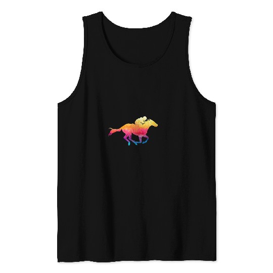 Horse Pet Pocket Lace Horse Riding Horse Racing Jockey Tank Tops
