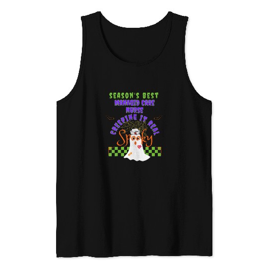 nurses Job Halloween Seasons Creeping It Real Creepy Nursing Pro Tank Tops