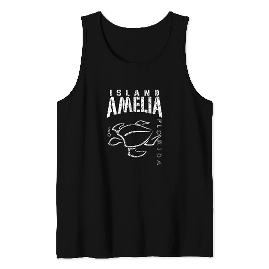Turtle Pet Amelia Island Sea Turtle Souvenir Tank Tops