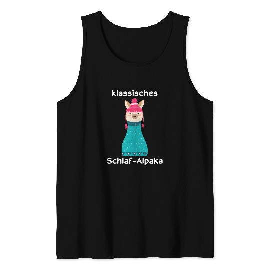 Llama Pet Sleep Wool Sayings Pyjamas Tank Tops