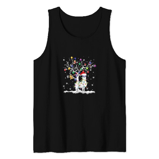 Llama Pet Fa La La Llama Funny xmass Lllama Lover Christmas Matching Tank Tops