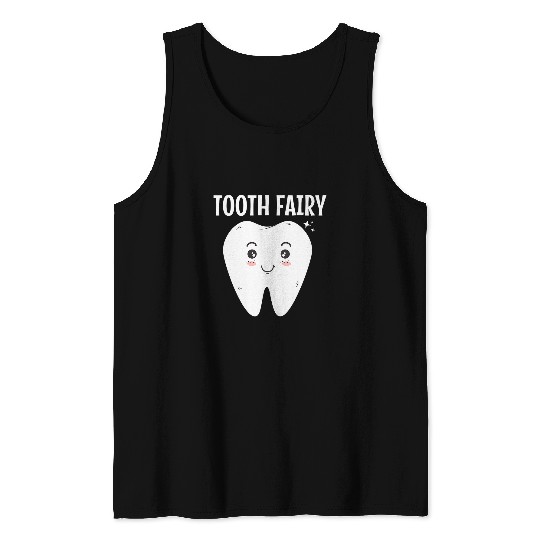 Tooth Fairy 2dentists Teeth Dental Cute Halloween Tank Tops