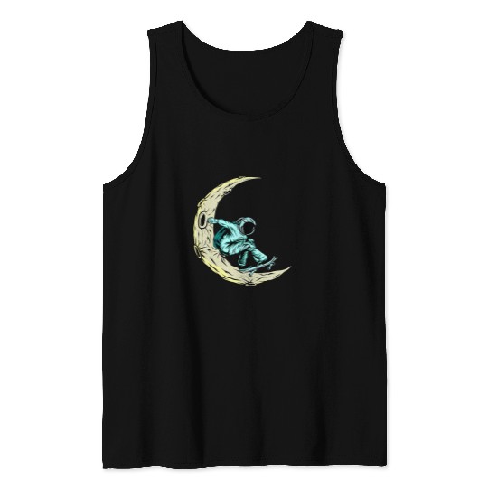 Astronaut Job Skateboard Astronauts in space Astronaut skateboarding Tank Tops