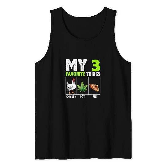 Chicken Pet My Favorite Things Chicken Pot Pie Food Tank Tops