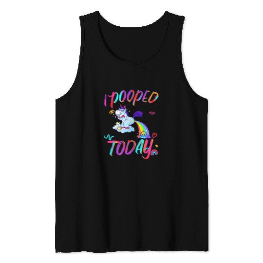 Unicorn Pet Funny unicorn I Pooped Today Humor I pooped 58 Tank Tops
