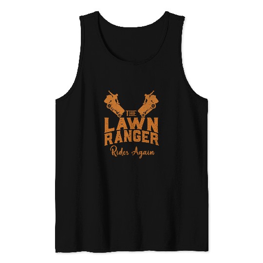 Lawn Mower Fun We Ride At Dawn Dad Lawn Mower Make Laugh Day Yard Work3 09 Tank Tops