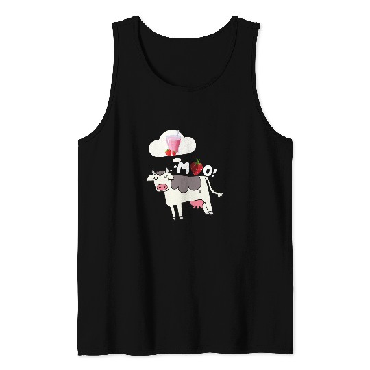 Cow Pet Strawberry cute cow Pink Strawberry cow 96 Tank Tops