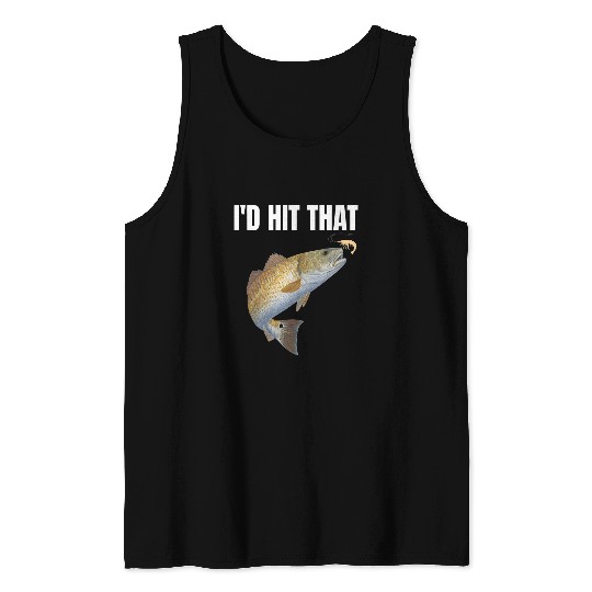 Fishing Fun Funny Redfish Fishing Apparel For Men Women Redfish Tank Tops