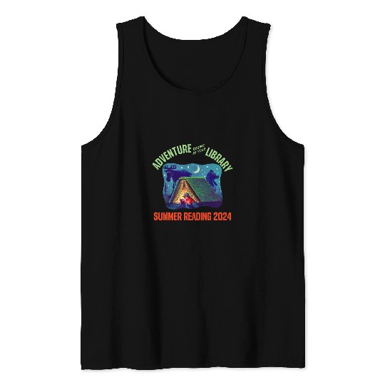 Book Fun Adventure Begins At Your Library Summer Reading Program 04 08 Tank Tops