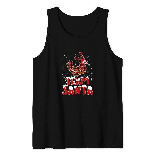 Chicken Pet Team Santa Christmas Hat Chicken Pajamas For Family Matching Tank Tops