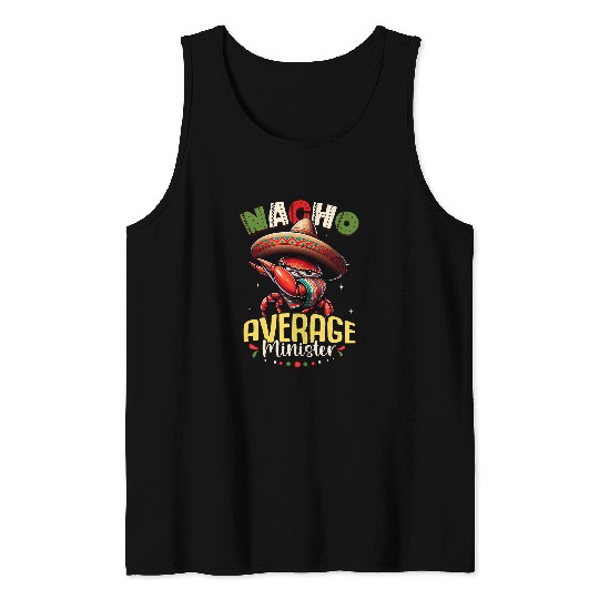 Nacho Average Minister Cinco de Mayo Dabbings Crab Tank Tops