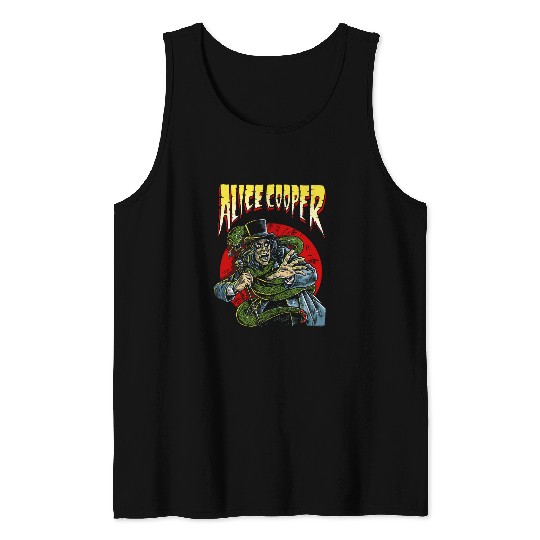Book Fun Alice Cooper Comic Tank Tops