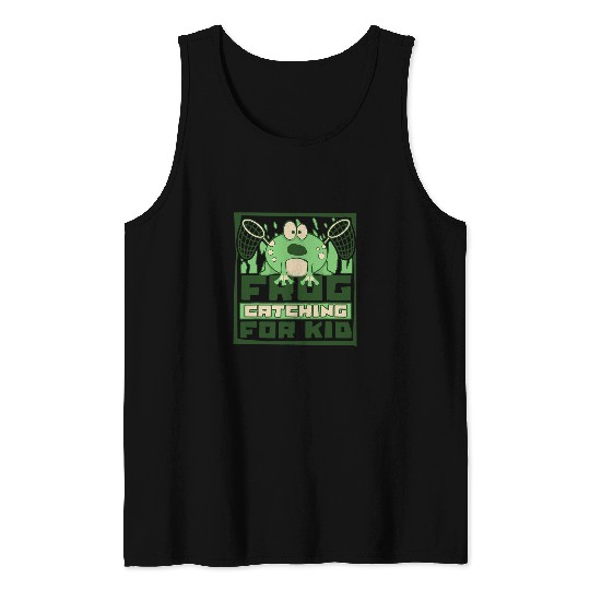 Frog Pet Catching For Kid Gigging Hunter Bullfrog Frog Catching Tank Tops