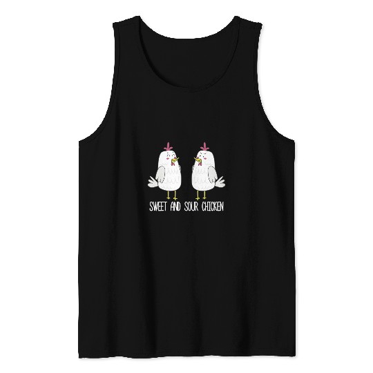 Chicken Pet Sweet and Sour Chicken Funny Chinese Food Tank Tops