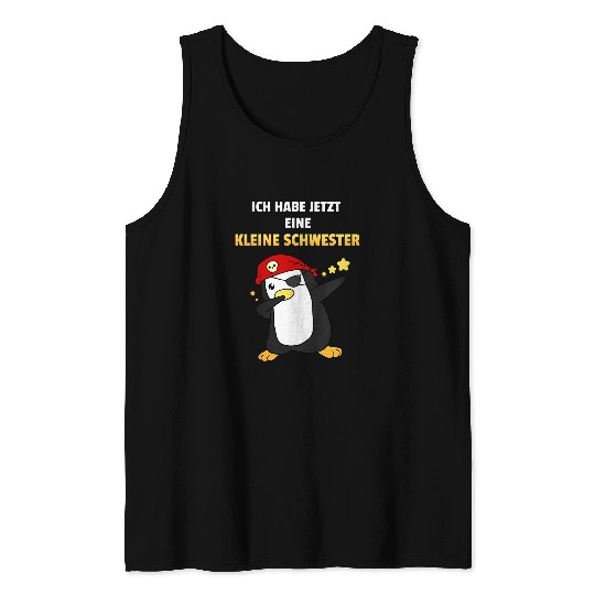 Penguin Pet Kids Big Brother Habe Little Sister Pirate Tank Tops