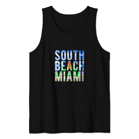 South Beach Miami Florida 2Sunshine Lifeguard Design Tank Tops