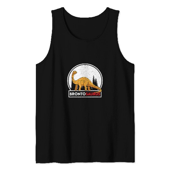 Dinosaur Pet Brontosaurus Design Dinosaur Primeval Creatures Tank Tops