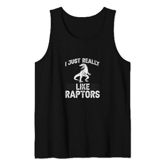 Dinosaur Pet Velociraptor Raptor Dinosaur Feather Skeletons Tank Tops