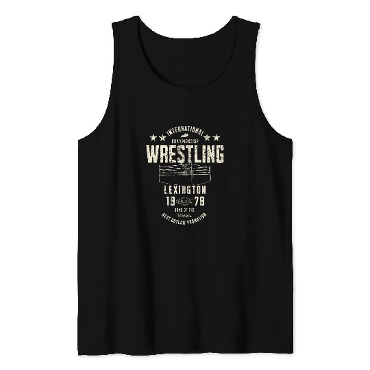 Sport Wrestling Intl Champ Wrestling Kentucky Territory 1978 Pro Wrestling Tank Tops