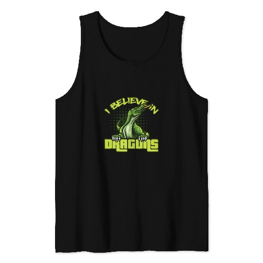 Komodo Pet Believe In Dragons Komodo Dragon Reptile Tank Tops