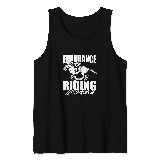 Horse Pet Riding Academy Equestrian Horseback Endurance Riding Tank Tops