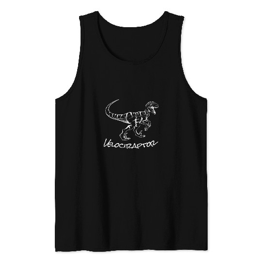 Dinosaur Pet Velociraptor Sketch Cool Prehistoric Animal Raptor Dinosaur 1 Tank Tops