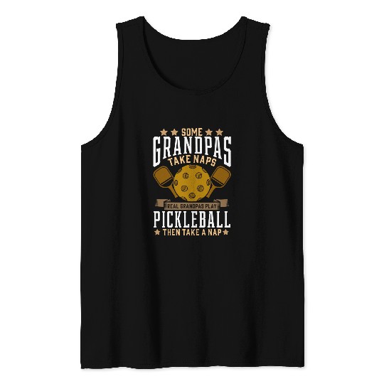 Sport Pickleball Pickleball Design For Men Grandpa Pickleball Player Tank Tops