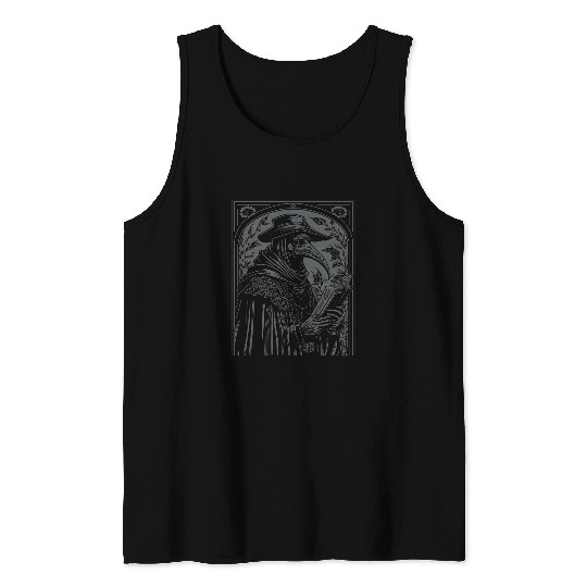 Occult Gothic Death Grunge vintages Plague Doctor Pest Tank Tops
