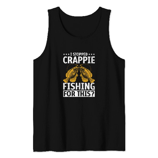 Fishing Fun Crappe Fisher Pennsylvania Crappie Fishing Lure Fishing Gear Tank Tops