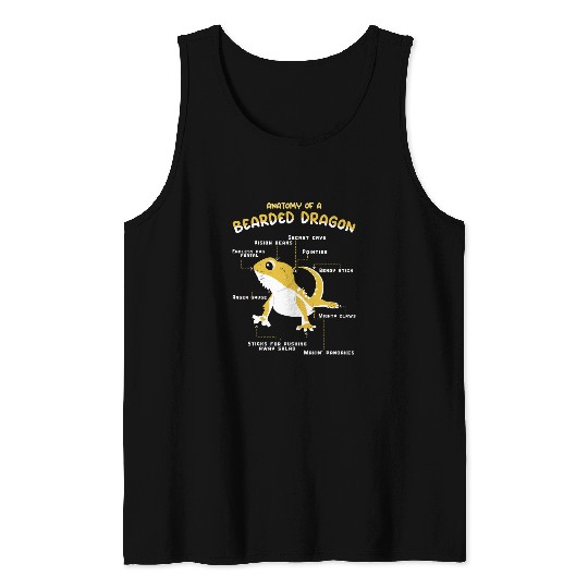 Bearded Dragon Pet Pet Animal Reptile Gecko Anatomy Of Tank Tops