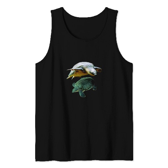 Turtle Pet Australian Fly River Turtle Pig Nosed Turtle Lovers Tank Tops