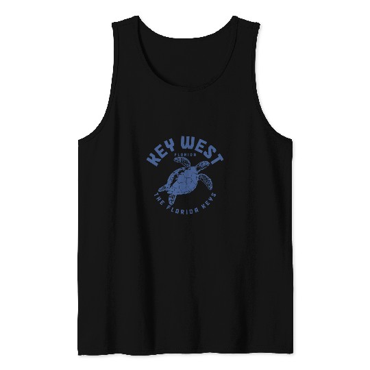 Turtle Pet Key West Florida Sea Turtle Scuba Diving Vintage Tank Tops