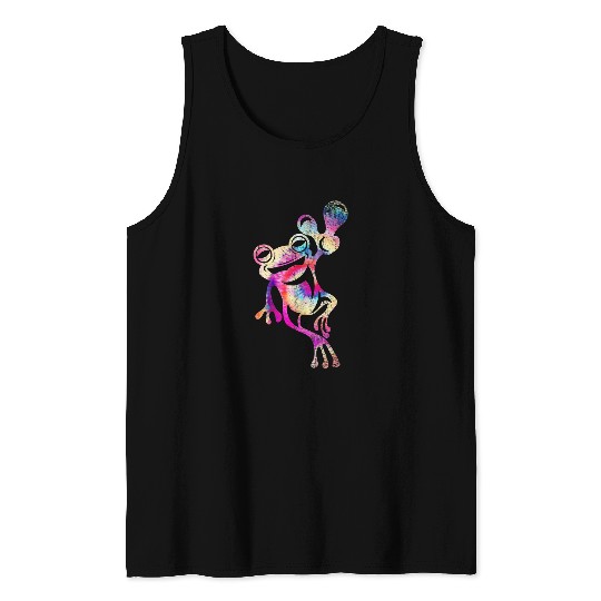 Frog Pet Colorful Toad Tie Dye Frog Tank Tops