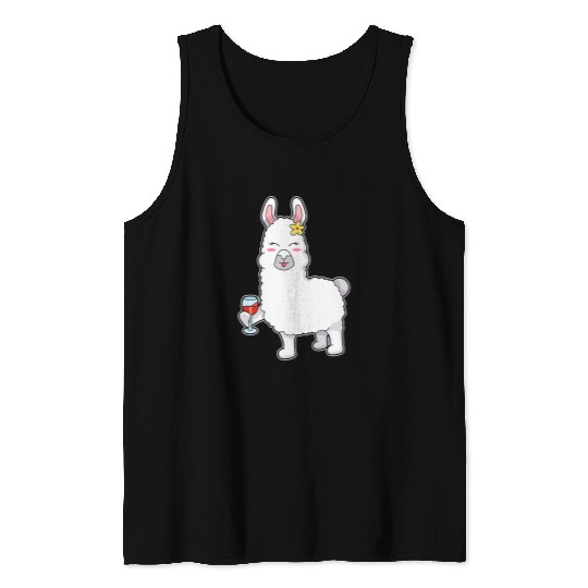 Llama Pet Wines Alpaca Red Wines Wines Festival Wines Drinker Tank Tops