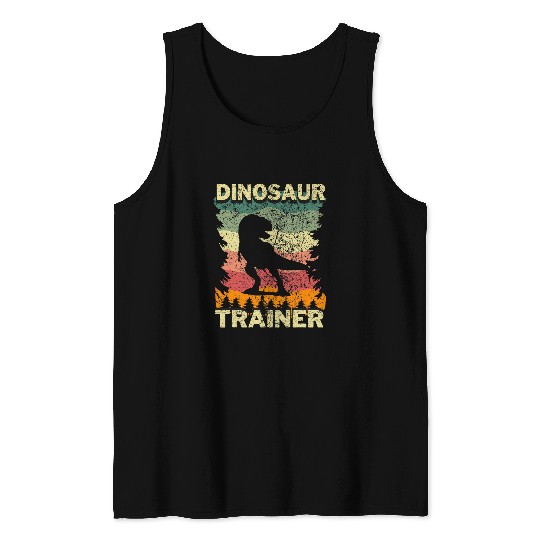 Dinosaur Pet vintages Dinosaur Trainer Costume Halloween 2 Tank Tops