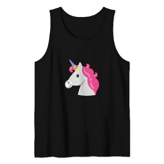 Unicorn Pet Face mythical creature 2 Tank Tops