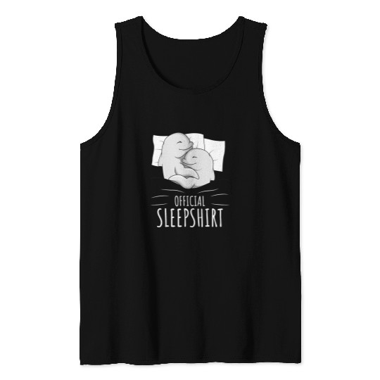 Whale Pet Beluga Whale Official Sleep Tank Tops