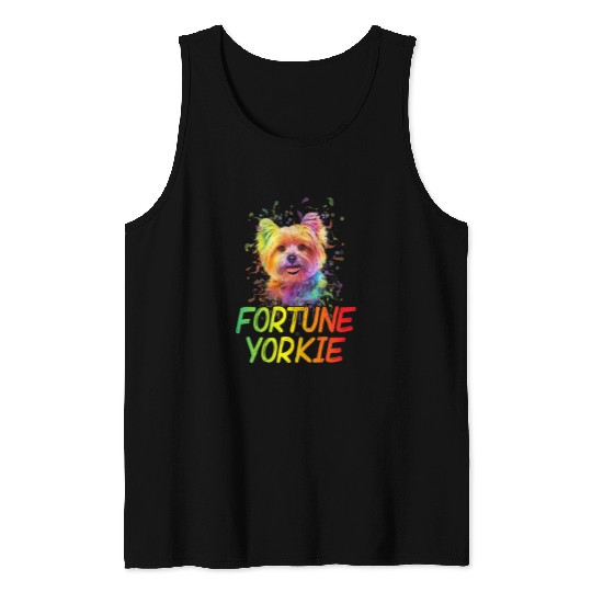 Yorkshire Pet Fortune Yorkie Funny Yorkshire Terrier Humor Toy Size Dog 3 Tank Tops