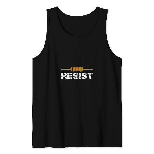 Resist Funny Electrician Costumes Electricians Tank Tops