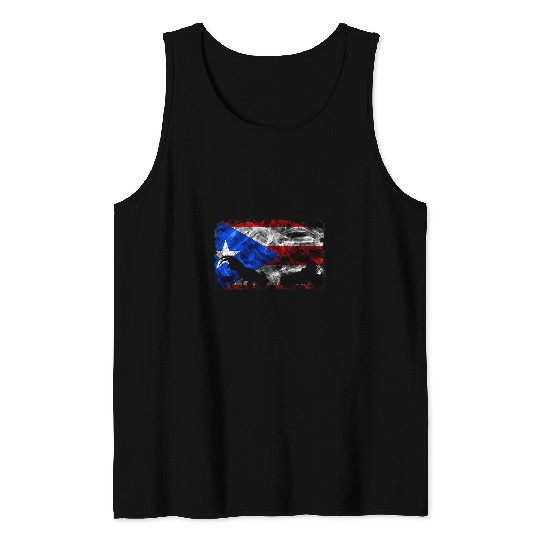 Chicken Pet Puerto Rico Flag Game Fowl Soy Gallero Cock Rooster Gallegos Tank Tops