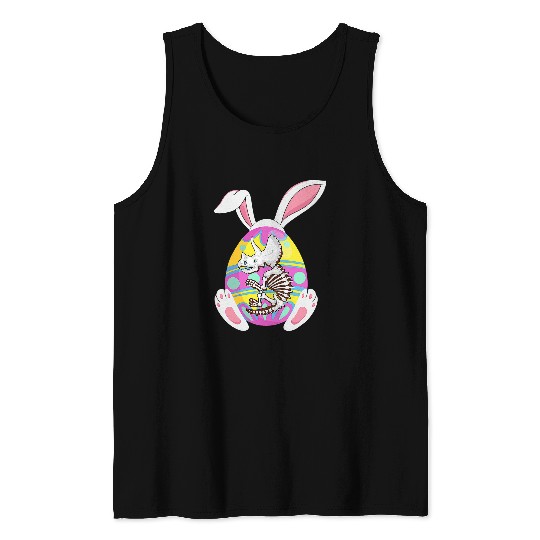 Dinosaur Pet Easter Bunny Triceratops Dinosaur Egg Costume Boy Girls Kids Tank Tops