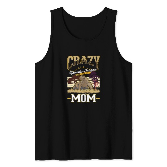 Komodo Pet crazys Komodo Dragon Mom Monitor Lizard Girl Tank Tops