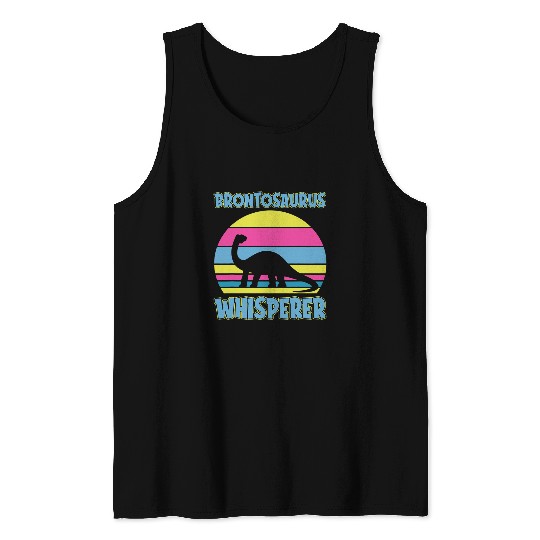 Dinosaur Pet Brontosaurus Whisperer Design Primeval Creatures Tank Tops