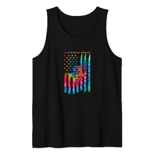 nurses Job Day Happy nurses Week 2024 Appreciation nurses Tie Dye Tank Tops