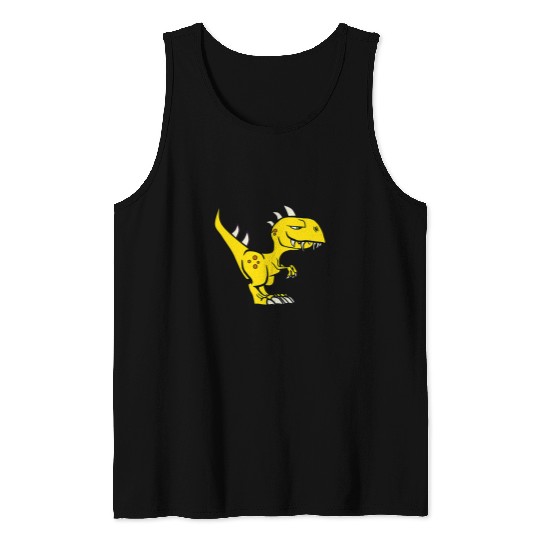 Dinosaur Pet Velociraptor Dinosaur Baby Raptor from prehistoric times Tank Tops