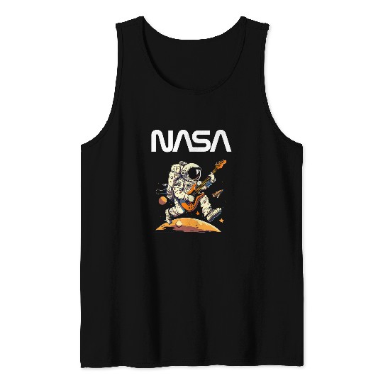 Astronaut Job NASA vintages Retro Space Shuttle Astronaut Explorer Science 1 Tank Tops
