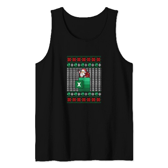 Accountant Job Excel REF Error Spreadsheet CPA Accountant Christmas Tank Tops